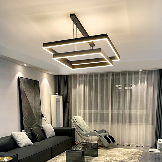 Nordic Modern Simple LED Aluminium Chandelier