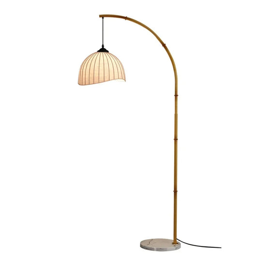 Retro Quiet Style Bamboo Floor Lamp
