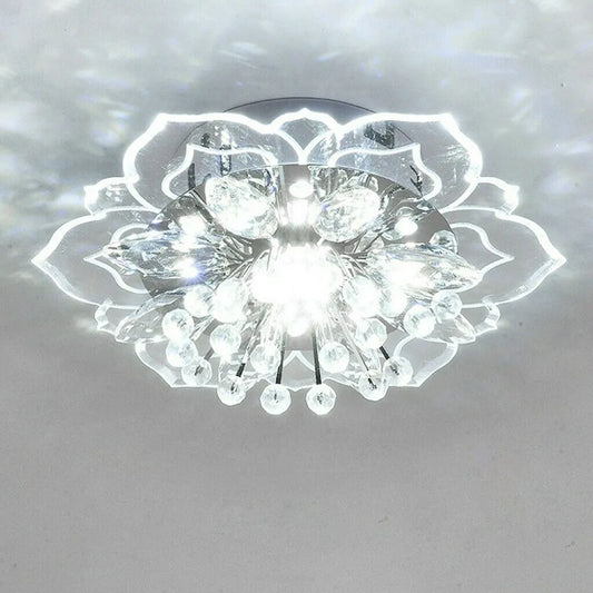 Creative LED Crystal Flower Chandelier